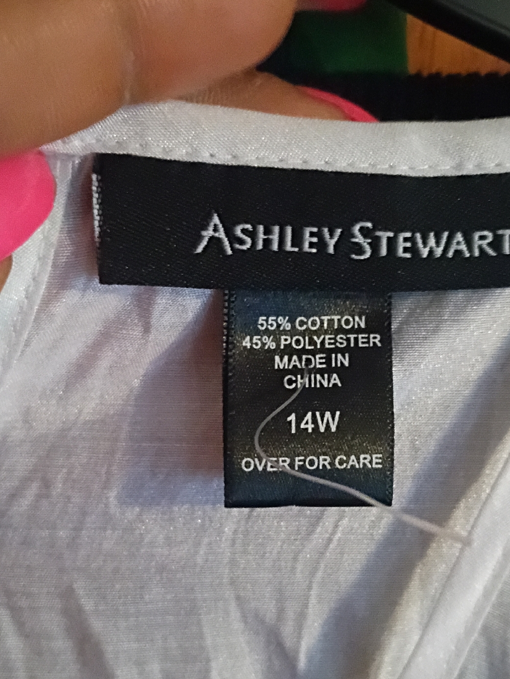 Ashley Stewart White Blouse with Brand Tag